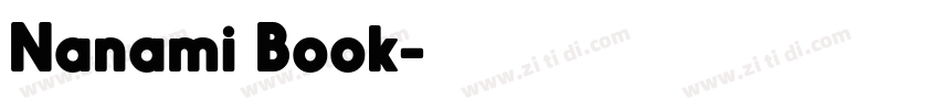 Nanami Book字体转换 Nanami Book字体转换